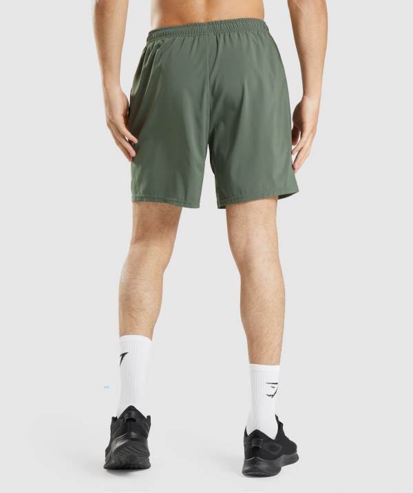 Panske Šortky Gymshark Arrival 7" Zelene | XI3962701